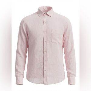 J McLaughlin Men's Pink Button-Up Shirt size M